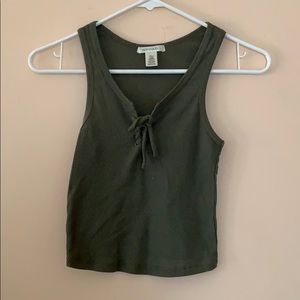 Olive Green crop top